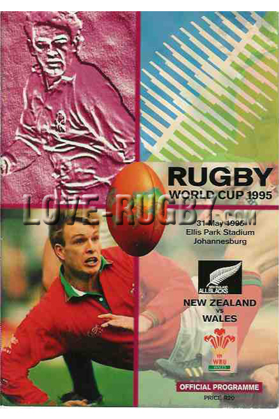 1995 New Zealand v Wales  Rugby Programme